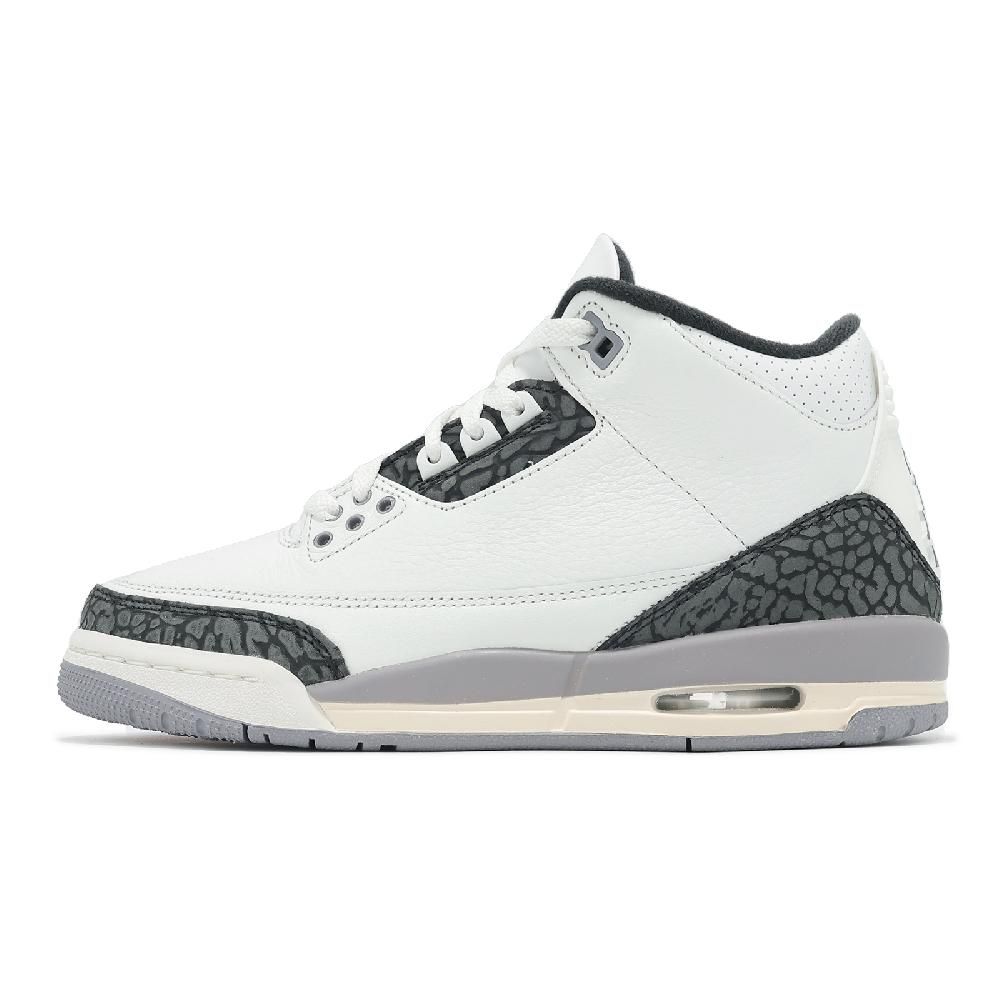 NIKE 耐吉 Nike 耐吉 休閒鞋 Air Jordan 3 Retro GS Cement Grey 大童 女鞋 水泥灰 3代 DM0967-106