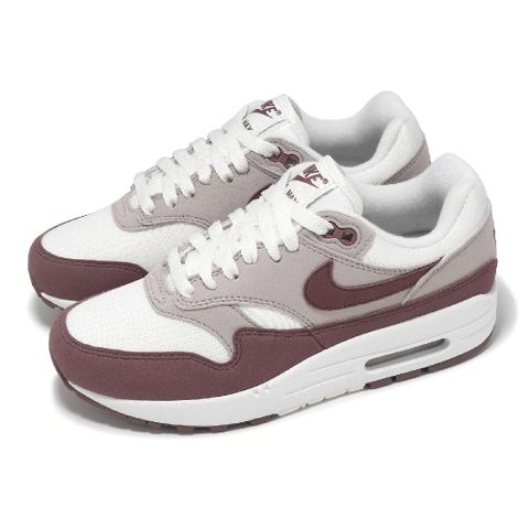 NIKE 耐吉 Nike 耐吉 休閒鞋 Wmns Air Max 1 女鞋 白 紫 Smokey Mauve 氣墊 經典 運動鞋 DZ2628-104