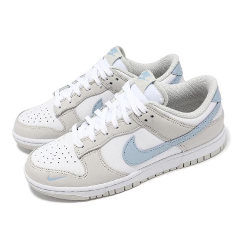 NIKE 耐吉 Nike 耐吉 休閒鞋 Wmns Dunk Low 女鞋 白 藍 皮革 低筒 經典 運動鞋 HF0023-100