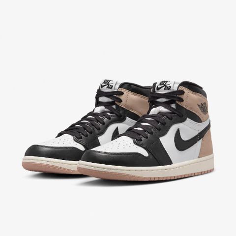 NIKE 耐吉 Nike 耐吉 休閒鞋 Wmns Air Jordan 1 Retro High OG 女鞋 男鞋 拿鐵 黑 高筒 FD2596-021