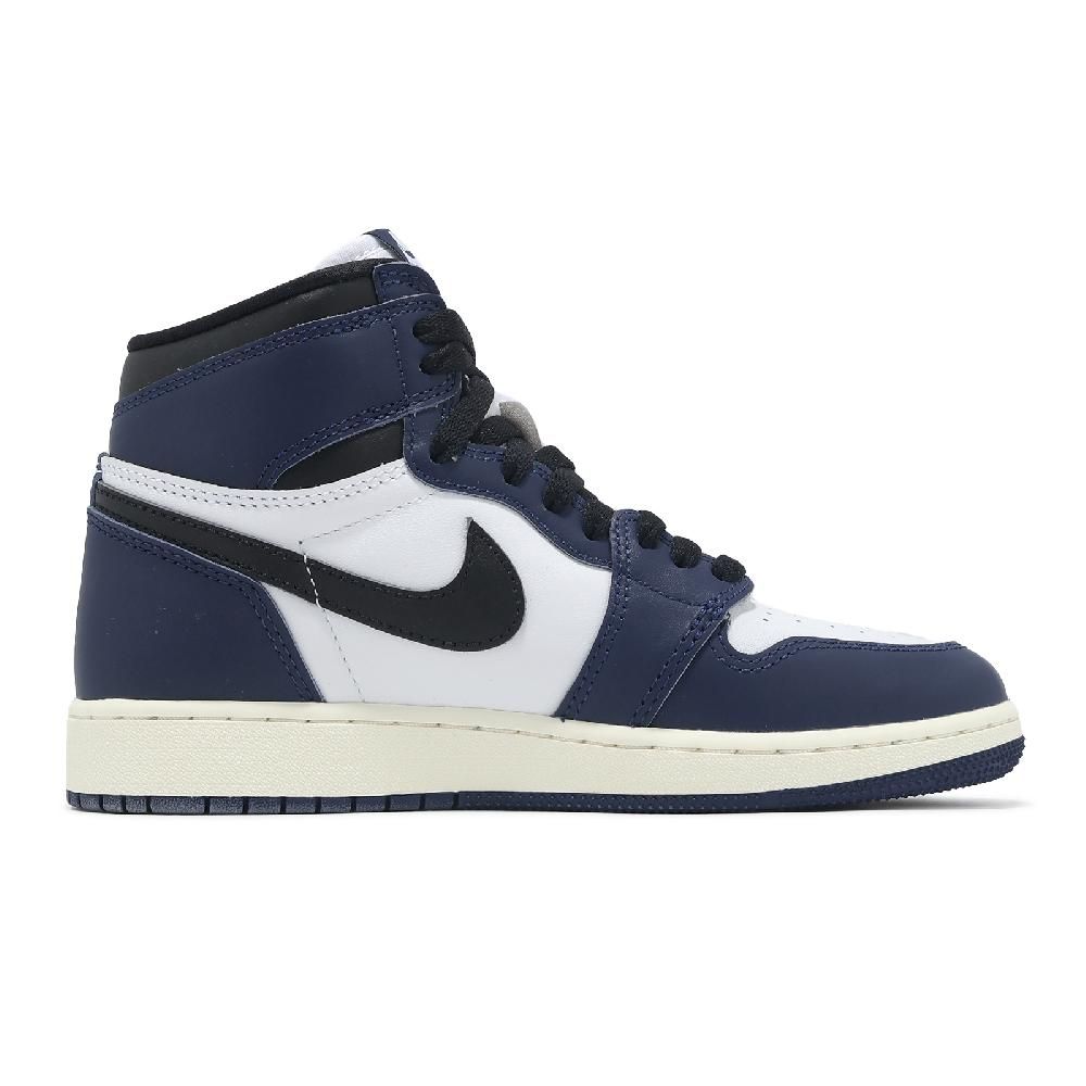 NIKE 耐吉 Nike 耐吉 休閒鞋 Air Jordan 1 Retro High OG GS 大童 女鞋 午夜藍 AJ1 高筒 FD1437-401