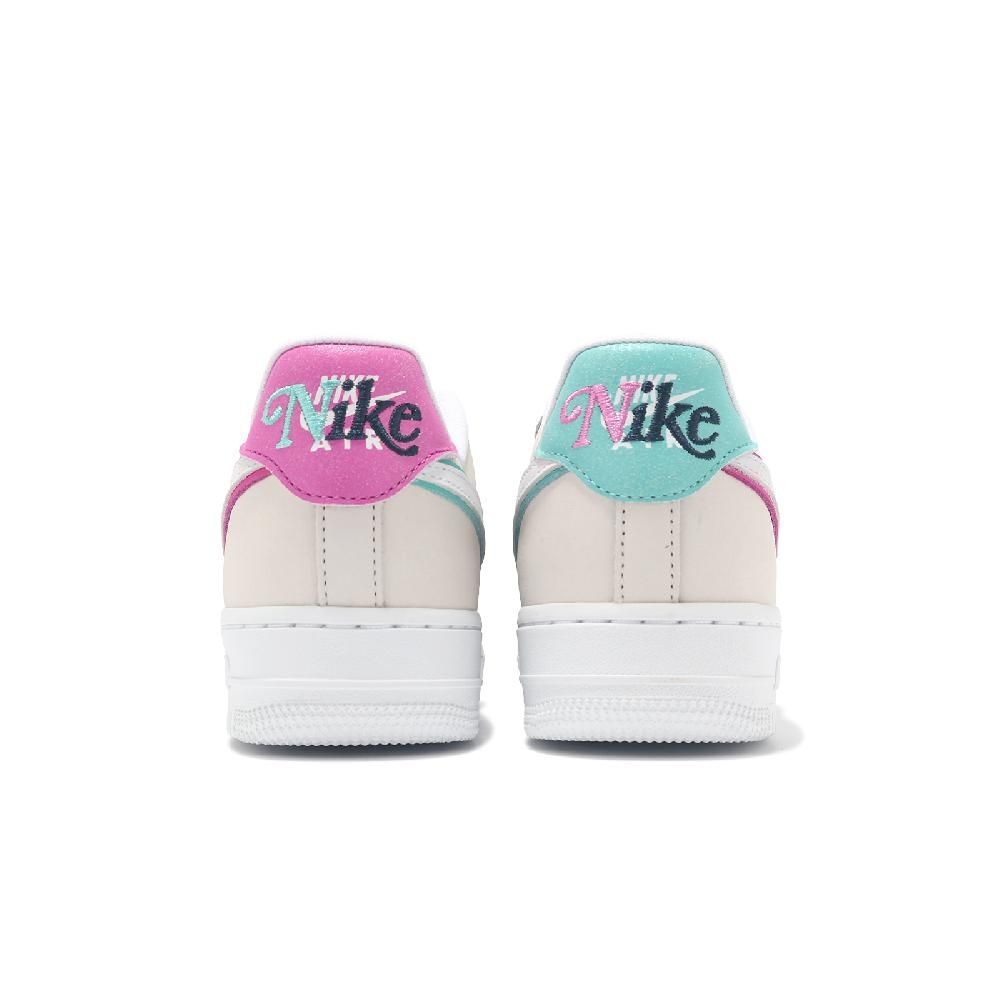 NIKE 耐吉 Nike 耐吉 休閒鞋 Wmns Air Force 1 07 LX 女鞋 米白 綠 粉紅 AF1 鴛鴦 HM3694-011