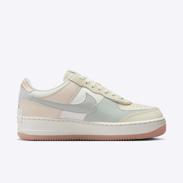 NIKE 耐吉 Nike W AF1 Shadow DZ1847-105 女 休閒鞋 經典 復古 厚底 緩震 低筒 解構 椰奶粉紅