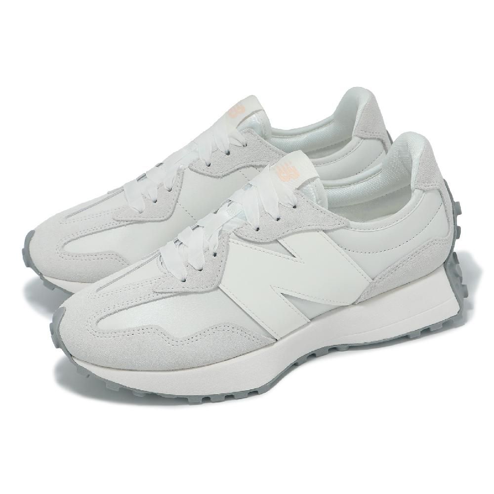 NEW BALANCE 休閒鞋 327 女鞋 淺灰 白 麂皮 緩衝 復古 低筒 情侶鞋 NB WS327MT-B