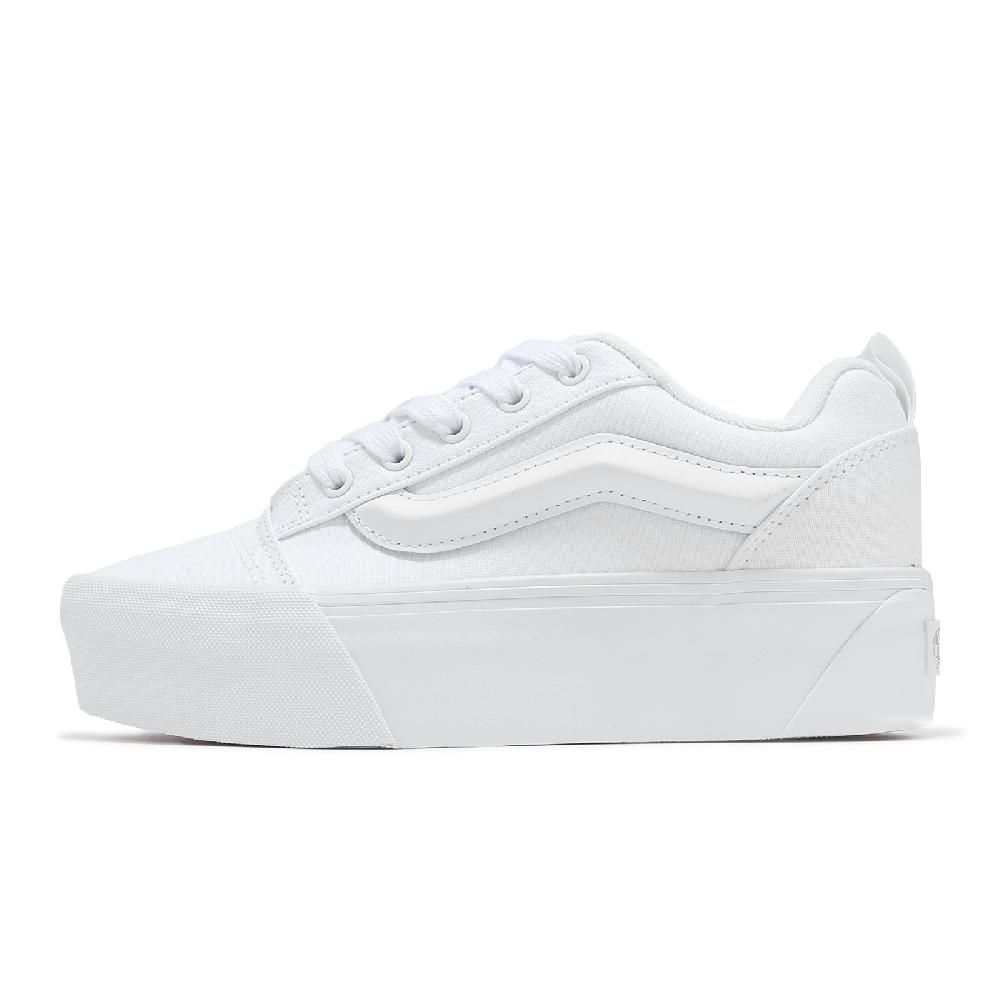 VANS 休閒鞋 Knu Stack 男鞋 女鞋 白 全白 厚底 厚鞋舌 寬鞋帶 小白鞋 VN000CP6W00