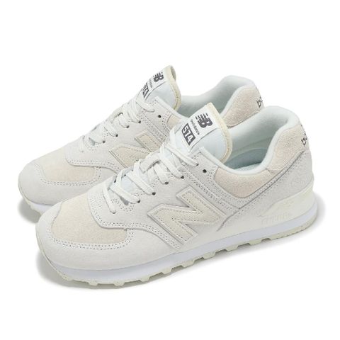 NEW BALANCE 休閒鞋 574 女鞋 海鹽 亞麻 麂皮 拼接 緩衝 復古 NB WL574HJ2-B