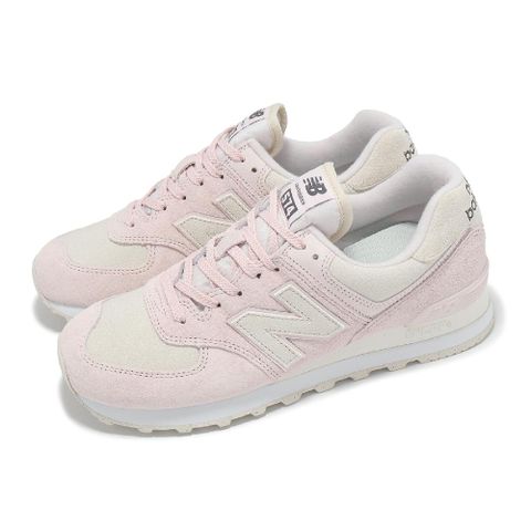 NEW BALANCE 休閒鞋 574 女鞋 粉紅花岡岩 亞麻 麂皮 拼接 緩衝 復古 NB WL574HK2-B