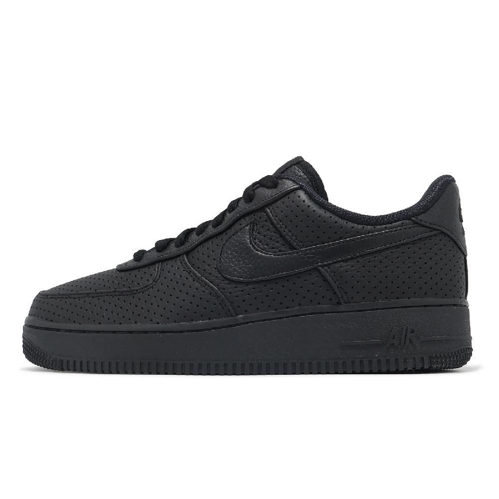 NIKE 耐吉 休閒鞋 Air Force 1 SP 男鞋 黑 全黑 AF1 沖孔皮革 HF8189-001