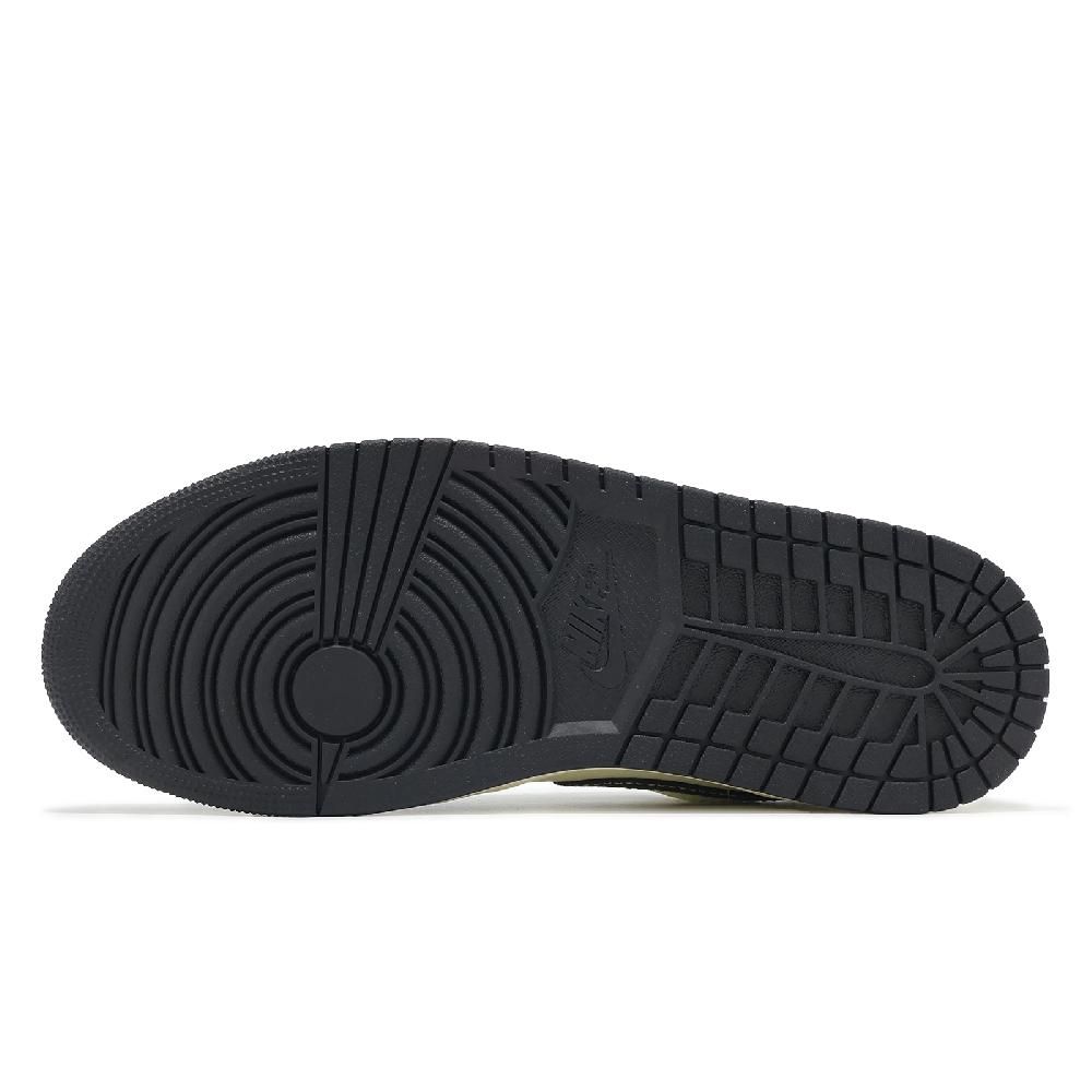 NIKE 耐吉 休閒鞋 Air Jordan 1 Low SE 男鞋 椰奶 AJ1 編織格紋 一代 金標 HQ3437-101