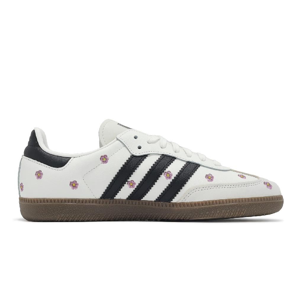 adidas 愛迪達 德訓鞋 Samba OG W 女鞋 白 黑 小花 休閒鞋 復古 愛迪達 IF4398