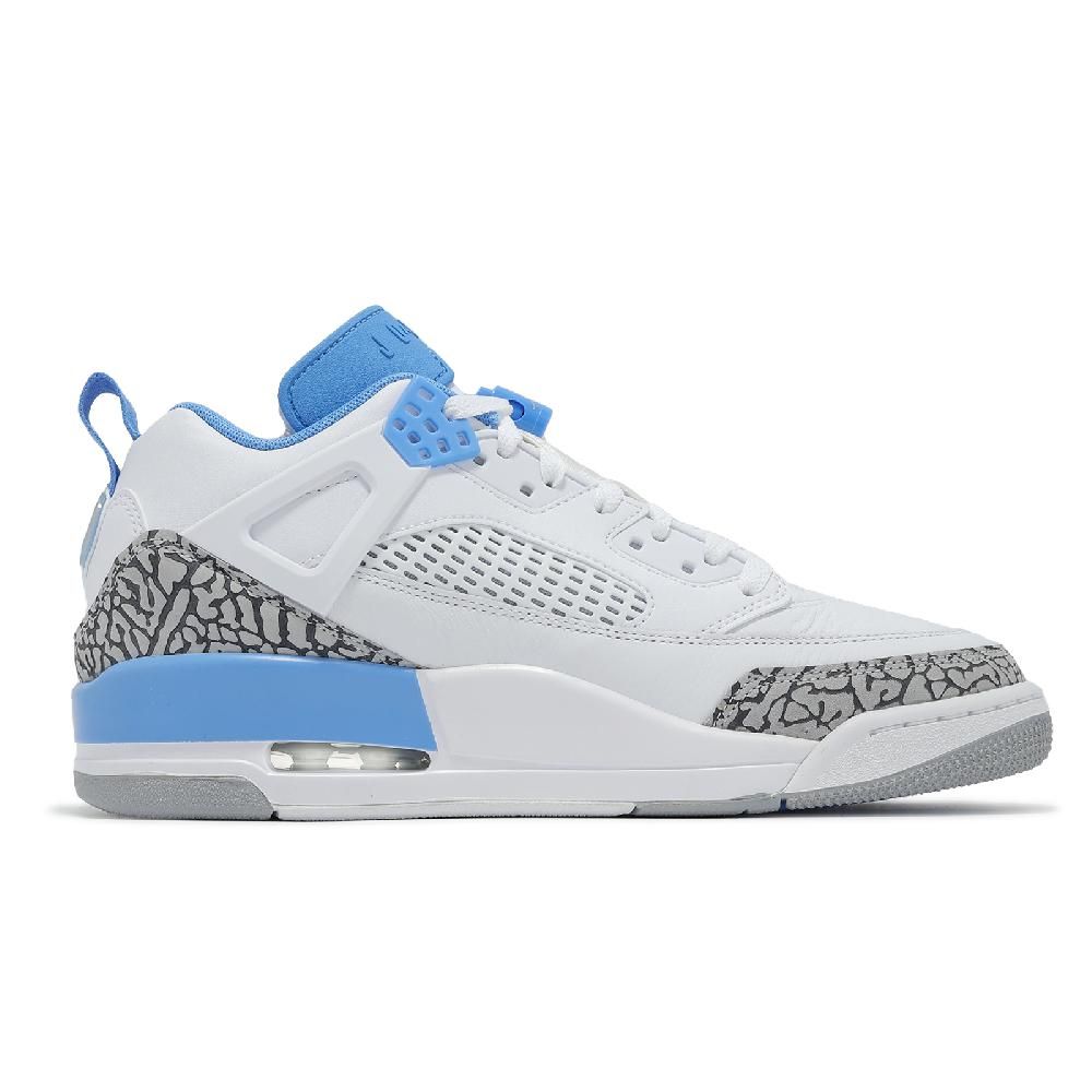 NIKE 耐吉 休閒鞋 Jordan Spizike Low 男鞋 UNC 白 北卡藍 爆裂紋 喬丹 FQ1759-141