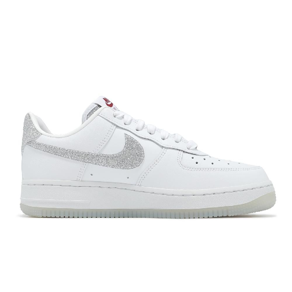 NIKE 耐吉 休閒鞋 Wmns Air Force 1 07 LX 女鞋 男鞋 白 銀 AF1 銀勾 冰底 HQ3461-191