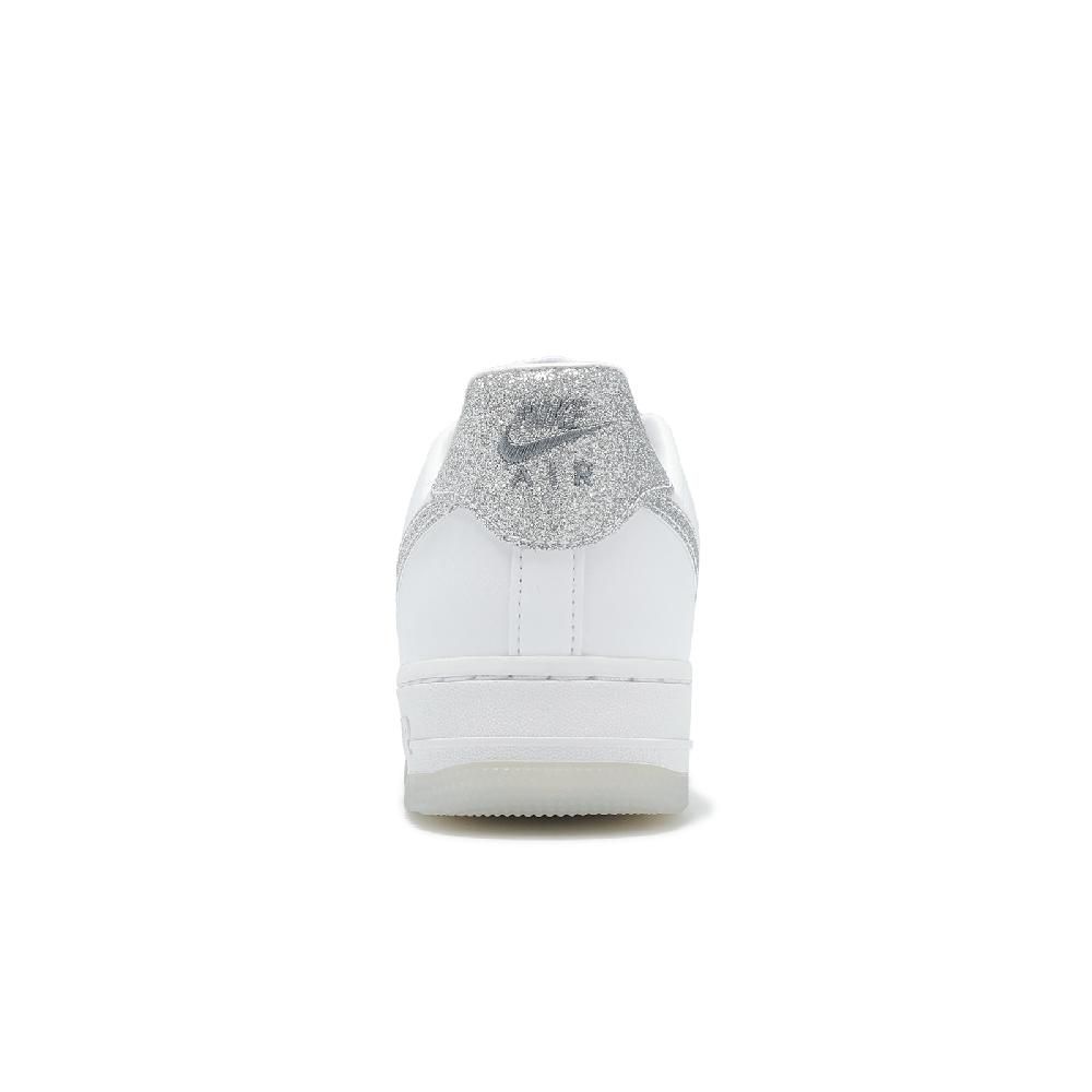 NIKE 耐吉 休閒鞋 Wmns Air Force 1 07 LX 女鞋 男鞋 白 銀 AF1 銀勾 冰底 HQ3461-191