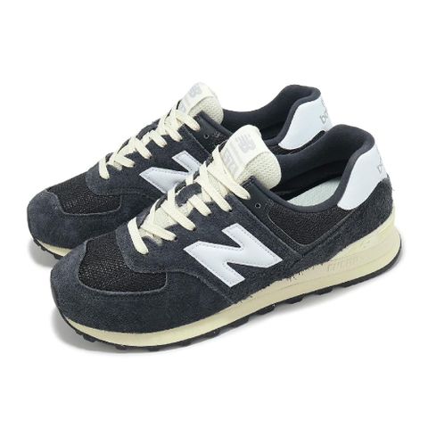 NEW BALANCE 休閒鞋 574 男鞋 女鞋 幻黑 兔毛灰 麂皮 緩衝 經典 情侶鞋 NB U574RBH-D