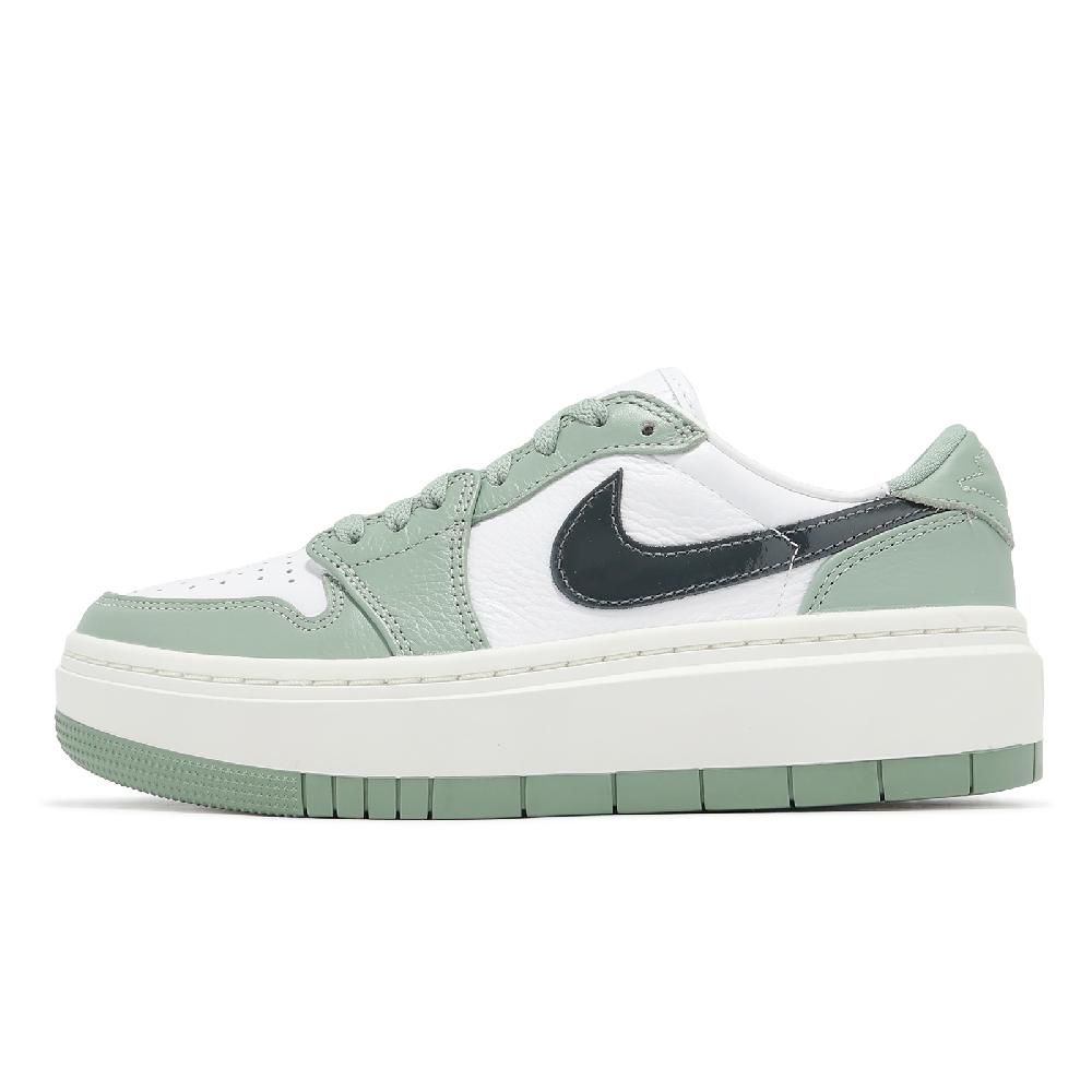 NIKE 耐吉 休閒鞋 Wmns Air Jordan 1 Elevate Low 女鞋 綠 白 厚底 增高 AJ1 DH7004-300