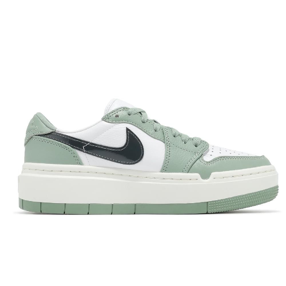 NIKE 耐吉 休閒鞋 Wmns Air Jordan 1 Elevate Low 女鞋 綠 白 厚底 增高 AJ1 DH7004-300