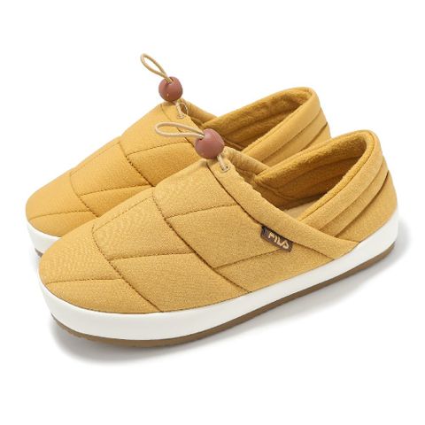 穆勒鞋 Puffer Matt 男鞋 女鞋 黃 絨毛 保暖 抽繩 麵包鞋 休閒鞋 斐樂 4C600Y200