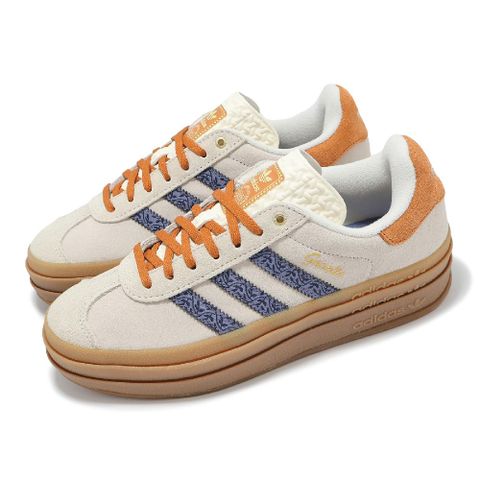 ADIDAS 愛迪達 休閒鞋 Gazelle Bold W 女鞋 棕 橘 三條紋 麂皮 厚底 增高 愛迪達 JQ0955