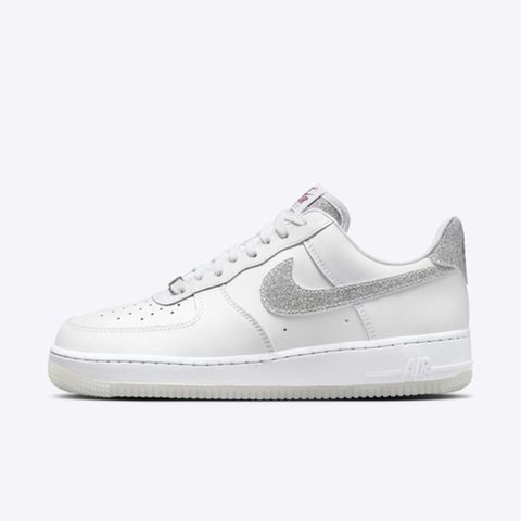 NIKE 耐吉 Nike Wmns Air Force 1 07 LX HQ3461-191 女 休閒鞋 運動 經典 細閃晶鑽 白銀