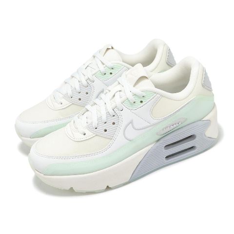 NIKE 耐吉 休閒鞋 Air Max 90 LV8 女鞋 白 綠 氣墊 厚底 增高 運動鞋 HF0782-102