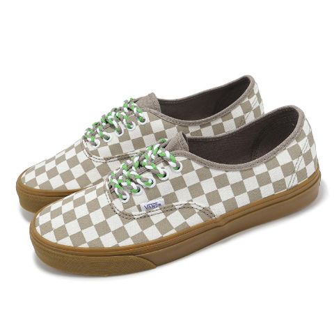 VANS 休閒鞋 Authentic 男鞋 女鞋 棕 白 棋盤格 帆布 膠底 復古 板鞋 情侶鞋 VN0009PVCH8