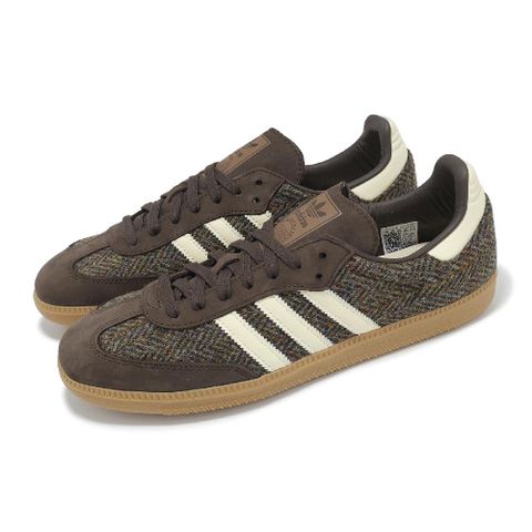 ADIDAS 愛迪達 休閒鞋 Samba OG 男鞋 女鞋 棕 米白 Harris Tweed 毛呢 復古 德訓鞋 愛迪達 ID1450