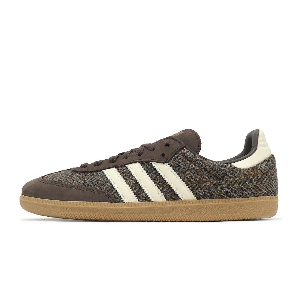 ADIDAS 愛迪達 休閒鞋 Samba OG 男鞋 女鞋 棕 米白 Harris Tweed 毛呢 復古 德訓鞋 愛迪達 ID1450