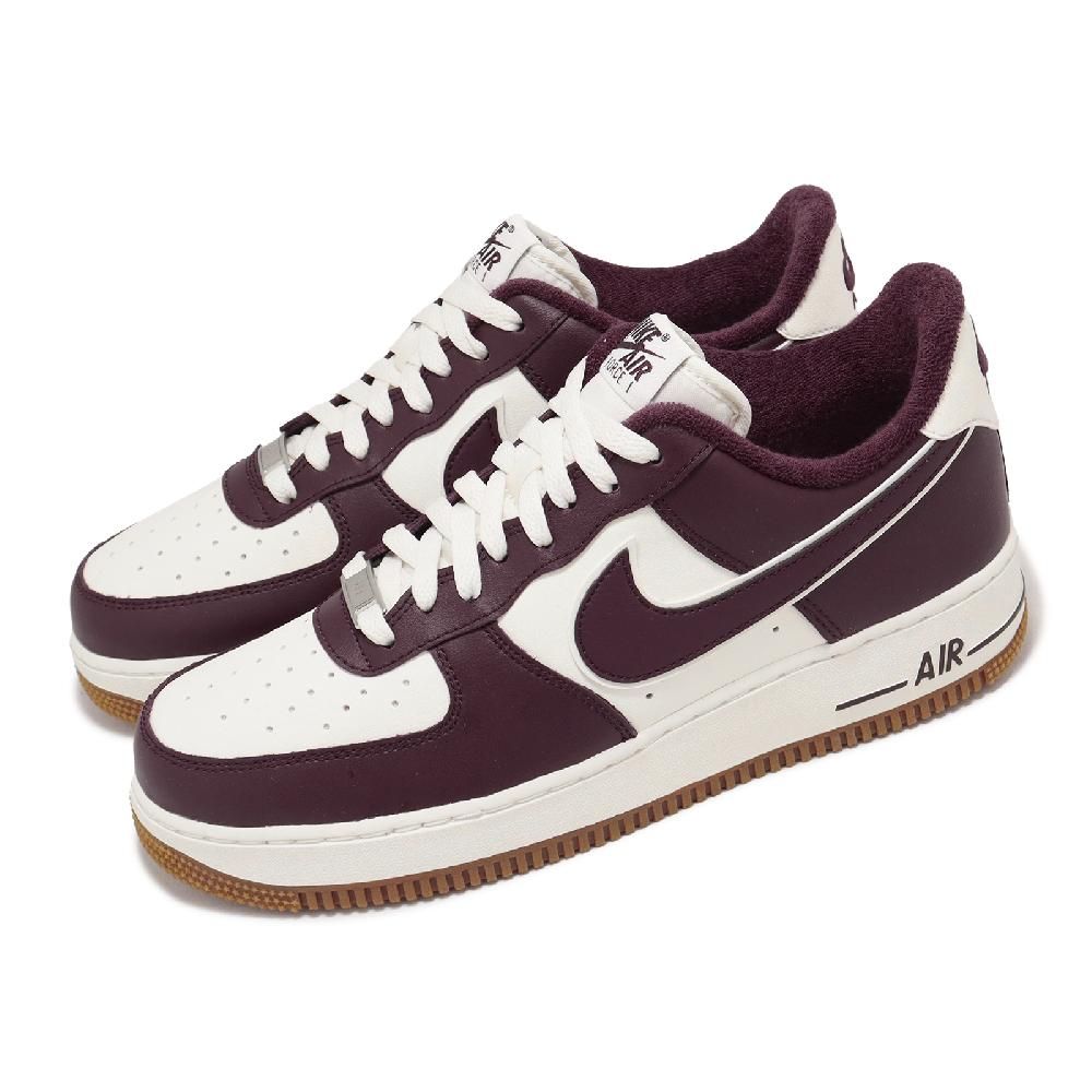 NIKE 耐吉 休閒鞋 Air Force 1 07 LV8 男鞋 酒紅 白 膠底 AF1 DQ7659-102