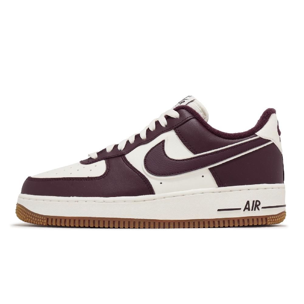 NIKE 耐吉 休閒鞋 Air Force 1 07 LV8 男鞋 酒紅 白 膠底 AF1 DQ7659-102