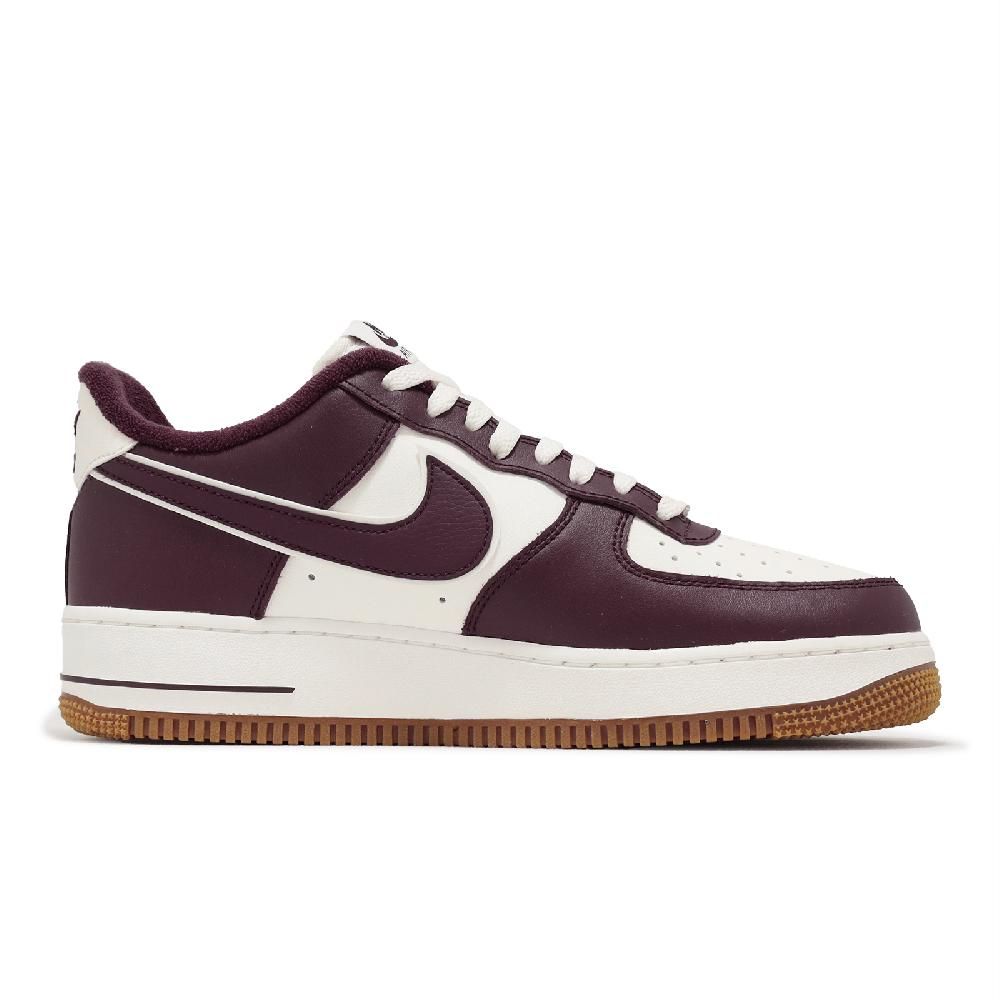 NIKE 耐吉 休閒鞋 Air Force 1 07 LV8 男鞋 酒紅 白 膠底 AF1 DQ7659-102