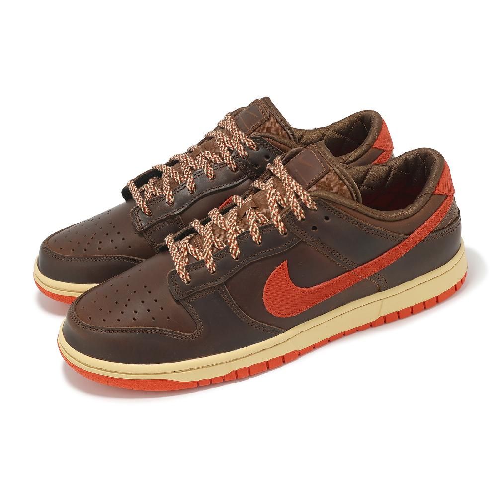 NIKE 耐吉 休閒鞋 Dunk Low Retro 男鞋 女鞋 棕 紅 巧克力色 低筒 燈芯絨 HQ3448-262