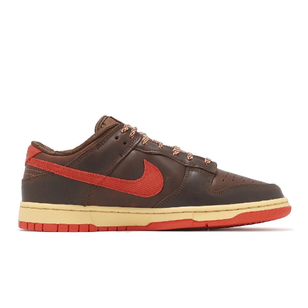 NIKE 耐吉 休閒鞋 Dunk Low Retro 男鞋 女鞋 棕 紅 巧克力色 低筒 燈芯絨 HQ3448-262