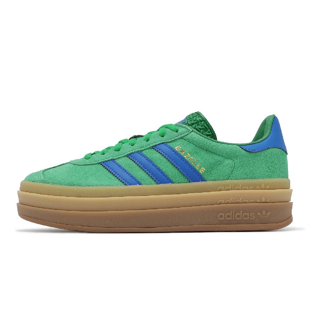 ADIDAS 愛迪達 休閒鞋 Gazelle Bold W 女鞋 綠 藍 厚底 增高 拼接 復古 麂皮 愛迪達 IE1370