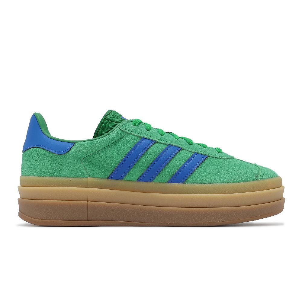 ADIDAS 愛迪達 休閒鞋 Gazelle Bold W 女鞋 綠 藍 厚底 增高 拼接 復古 麂皮 愛迪達 IE1370