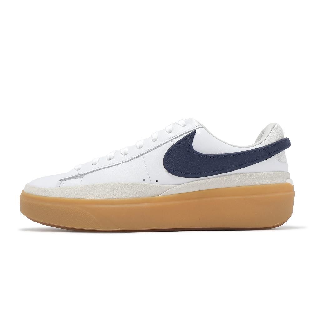 NIKE 耐吉 休閒鞋 Blazer Phantom Low 男鞋 白 深藍 膠底 復古 厚底 增高 HF3119-102