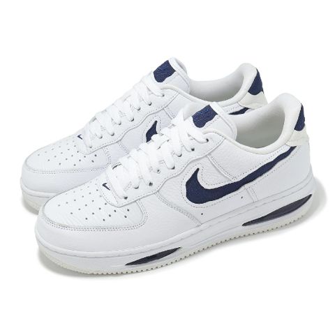 NIKE 耐吉 休閒鞋 Air Force 1 Low EVO 男鞋 白 海軍藍 AF1 低筒 HF3630-102