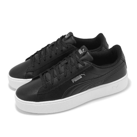 PUMA 彪馬 休閒鞋 Vikky Stacked L 女鞋 黑 白 厚底 增高 低筒 百搭 36914301
