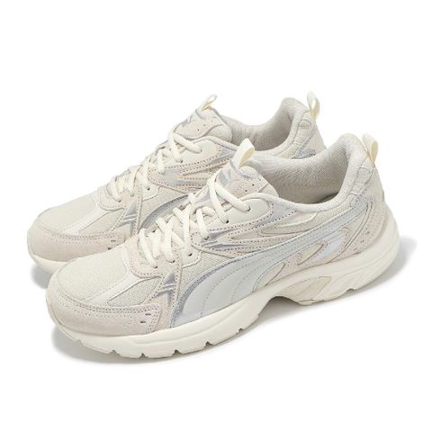 PUMA 彪馬 休閒鞋 Milenio Tech Suede 男鞋 米白 銀 復古 老爹鞋 運動鞋 39348903