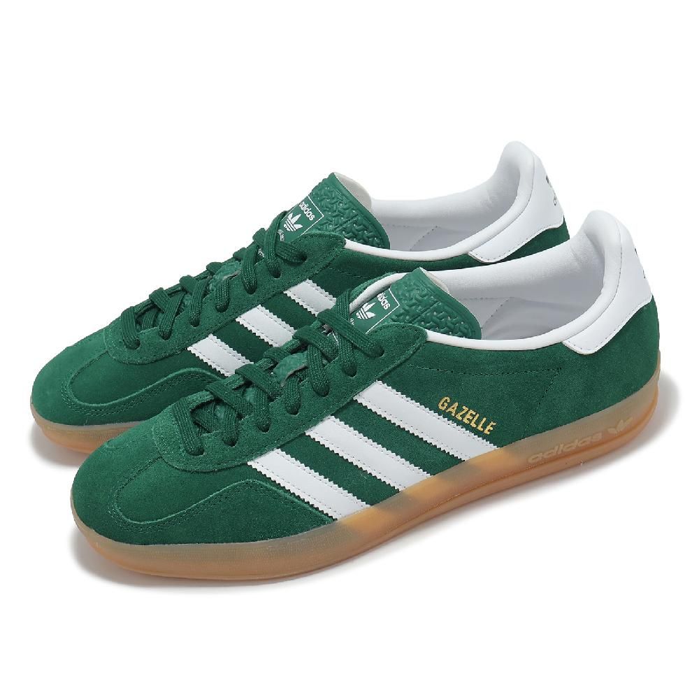 ADIDAS 愛迪達 德訓鞋 Gazelle Indoor 男鞋 女鞋 綠 白 復古 麂皮 休閒鞋 愛迪達 JI2062