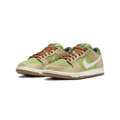 NIKE 耐吉 SB Dunk Pro Low Sesame and Pear 酪梨綠 皮革 緩震 休閒鞋 男鞋 FQ7585-200