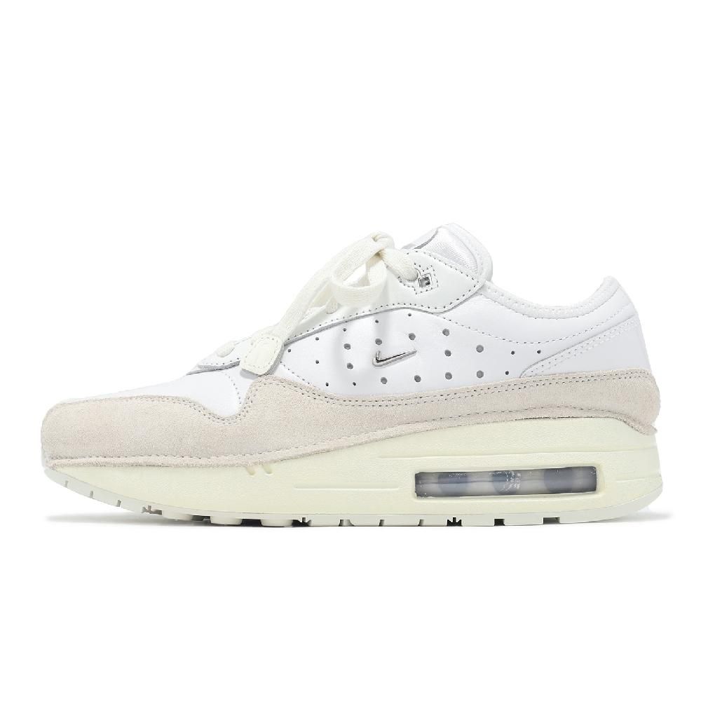 NIKE 耐吉 x Jacquemus Air Max 1 女鞋 男鞋 聯名 白 米白 氣墊 銀勾 HM6690-100