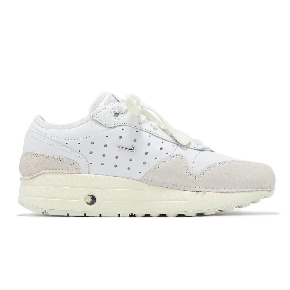 NIKE 耐吉 x Jacquemus Air Max 1 女鞋 男鞋 聯名 白 米白 氣墊 銀勾 HM6690-100