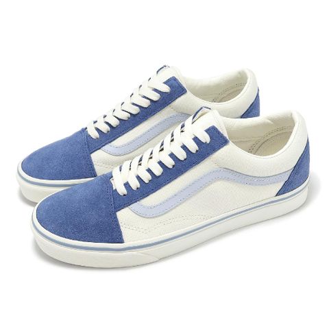 VANS 休閒鞋 Old Skool 男鞋 女鞋 白 藍 麂皮 復古 VN000CR5BLU