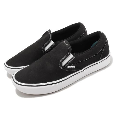 VANS 懶人鞋 Comfycush Slip On 男鞋 女鞋 黑 白 休閒鞋 基本款 百搭 VN0A3WMDVNE