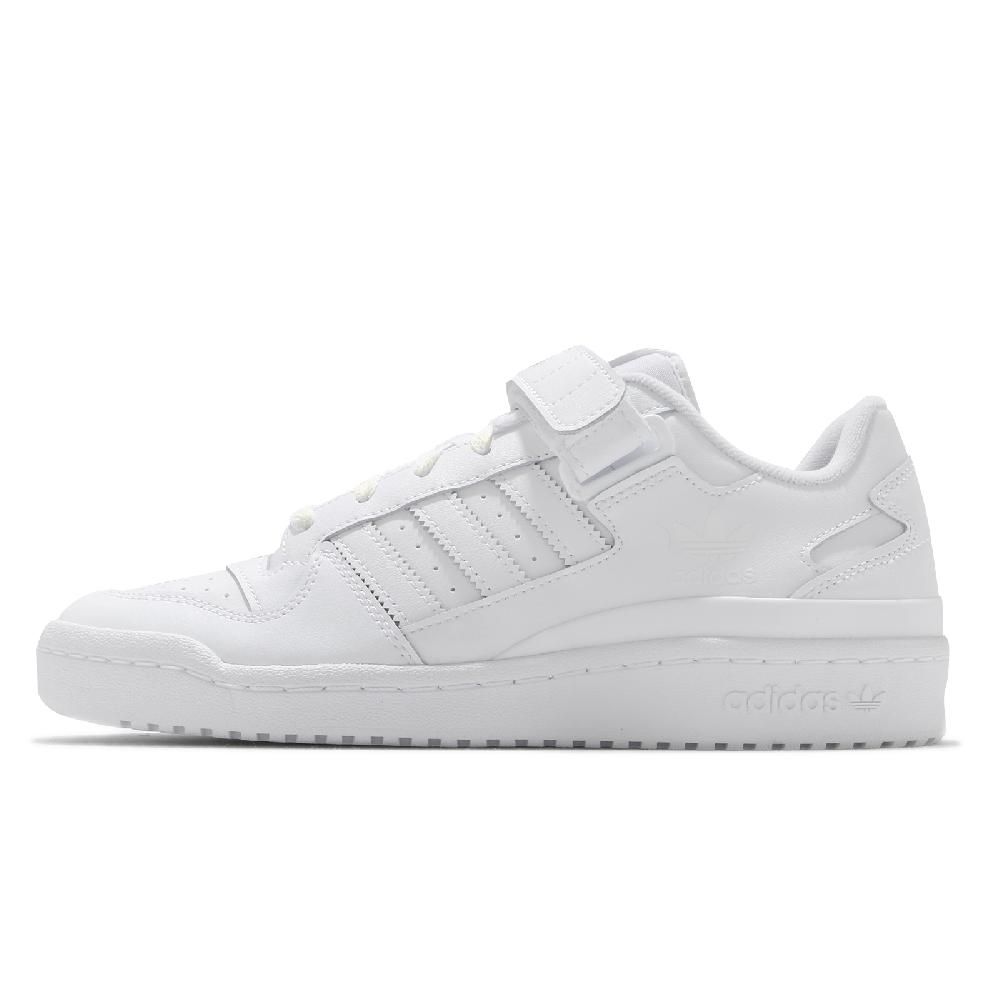 adidas 愛迪達 休閒鞋 Forum Low 男鞋 白 全白 基本款 皮革 魔鬼氈 FY7755