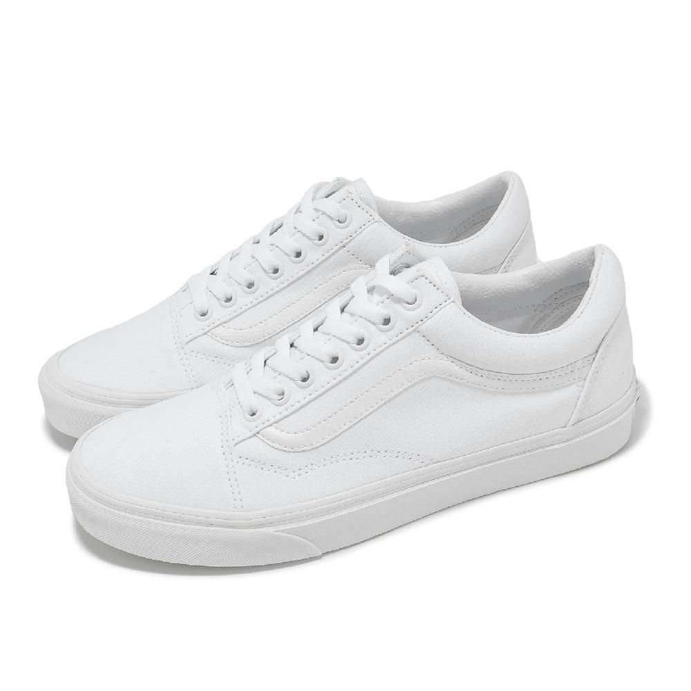 VANS 休閒鞋 Old Skool 男鞋 女鞋 白 帆布 經典 全白 板鞋 情侶鞋 VN000D3HW00