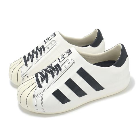 ADIDAS 愛迪達 休閒鞋 adiFom Superstar 男鞋 白 黑 懶人鞋 假鞋帶 套入式 貝殼鞋 愛迪達 JP5678