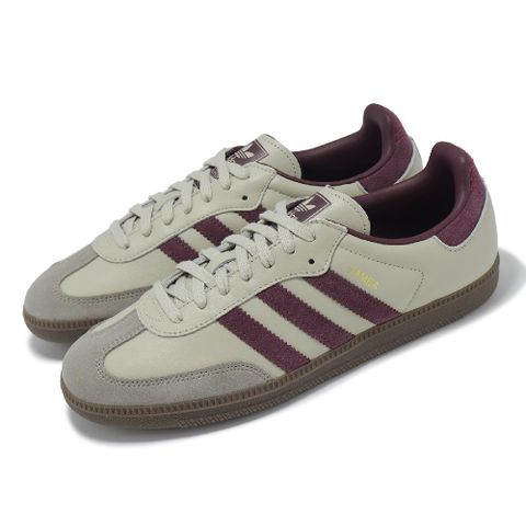 ADIDAS 愛迪達 德訓鞋 Samba OG 男鞋 女鞋 油灰 栗紅 休閒鞋 復古 愛迪達 ID1482