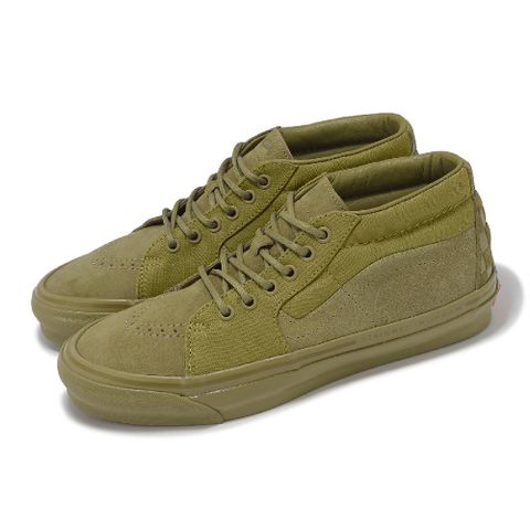 VANS 休閒鞋 Sk8-Mid Reissue 83 MG 男鞋 卡其 麂皮 復古 日系 中筒 VN000E7J5QJ