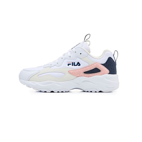 Fila RAY TRACER 休閒鞋 女鞋 男鞋 厚底 老爹鞋 白粉色-4C606Y149
